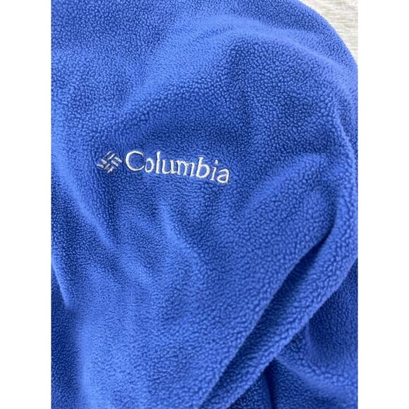 Columbia Royal Blue Pullover Quarter Zip Fleece Jacket Women's Size Large - Picture 4 of 6
